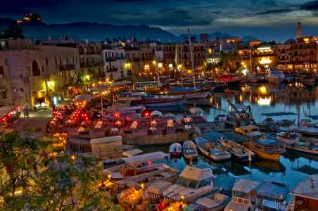 Limassol Marina at Night